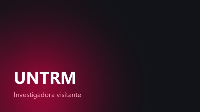 Distinción honorífica de Investigadora Visitante